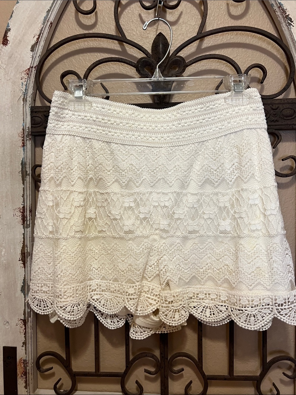 Xhilaration White Lace Overlay Skort